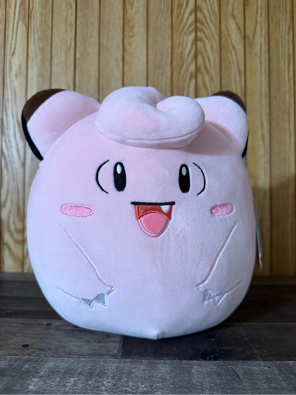 Pink Clefairy squishmallow collectors toy